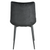 Luna - Svart sammet köksstol/matstol med svarta ben