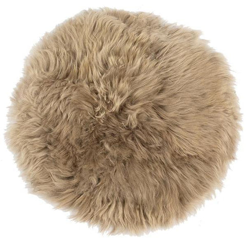 Sittdyna med fårull - Beige