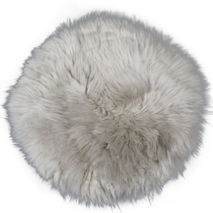 Sittdyna med fårull - Grå