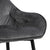 Mario barstol - sammet grå med svarta ben och sitthöjd 65 cm