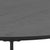 Seaford - Runt soffbord i svart med metallram - 80 cm
