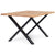 Torino - Plankbord matbord 140 cm - Ek (INTE Förberedd för Tilläggsskivor)